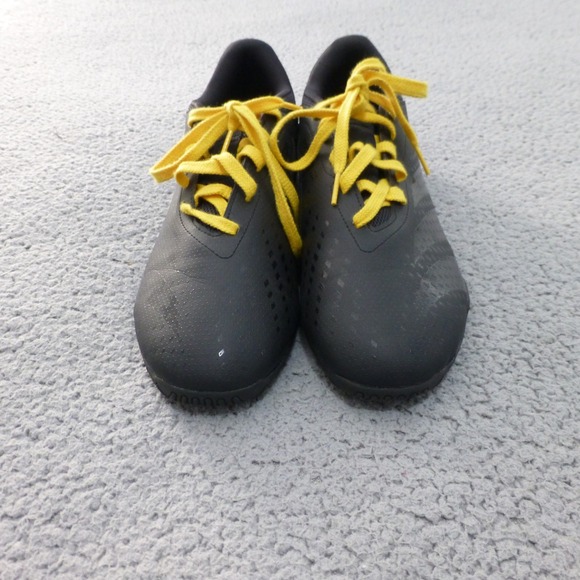 Adidas Predator Accuracy.4 Mens 10 Indoor Turf Soccer Cleats Black Yellow - Picture 4 of 10